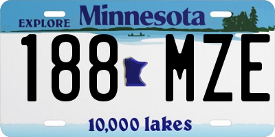 MN license plate 188MZE