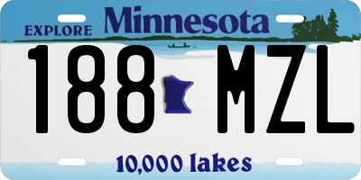 MN license plate 188MZL