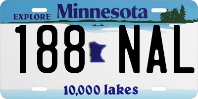 MN license plate 188NAL