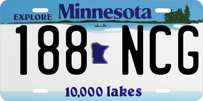 MN license plate 188NCG
