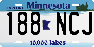 MN license plate 188NCJ