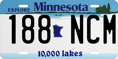 MN license plate 188NCM