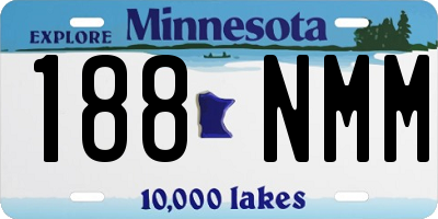 MN license plate 188NMM