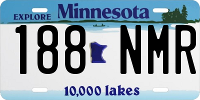 MN license plate 188NMR
