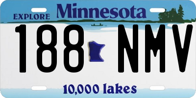 MN license plate 188NMV
