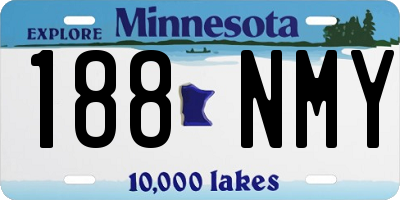 MN license plate 188NMY