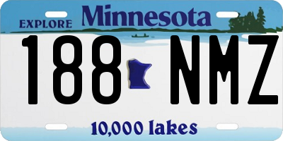 MN license plate 188NMZ