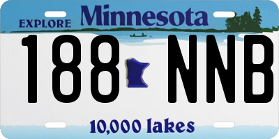 MN license plate 188NNB