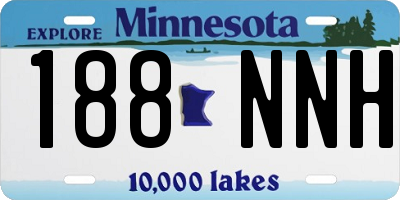 MN license plate 188NNH