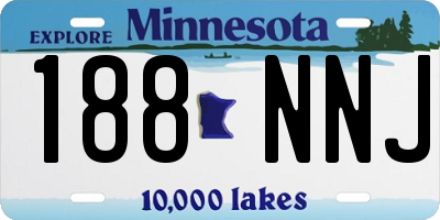 MN license plate 188NNJ