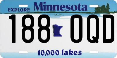 MN license plate 188OQD