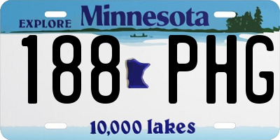 MN license plate 188PHG