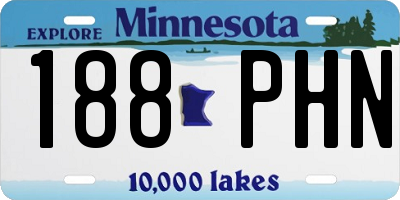 MN license plate 188PHN