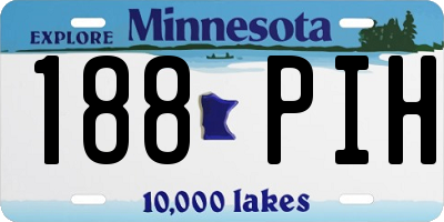 MN license plate 188PIH