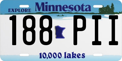 MN license plate 188PII