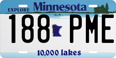 MN license plate 188PME