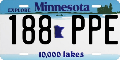 MN license plate 188PPE