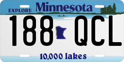 MN license plate 188QCL