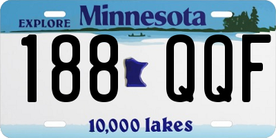 MN license plate 188QQF