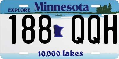 MN license plate 188QQH