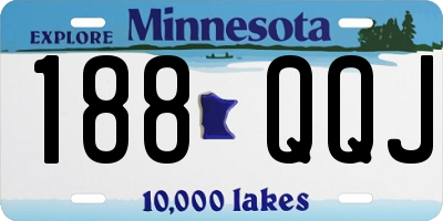 MN license plate 188QQJ