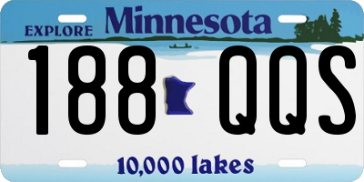MN license plate 188QQS