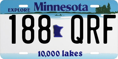 MN license plate 188QRF