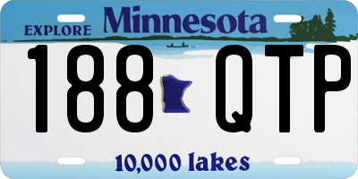 MN license plate 188QTP