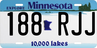 MN license plate 188RJJ