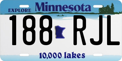 MN license plate 188RJL