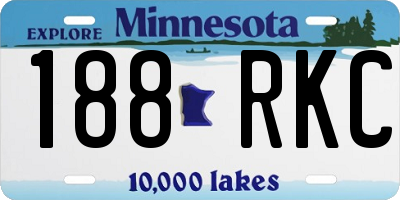 MN license plate 188RKC