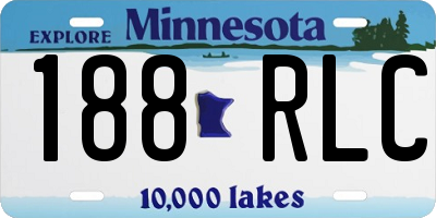 MN license plate 188RLC