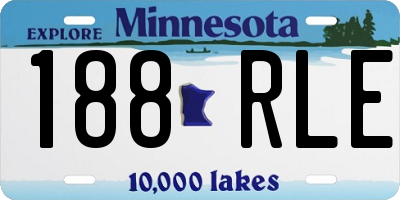 MN license plate 188RLE