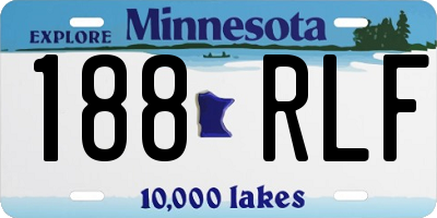 MN license plate 188RLF