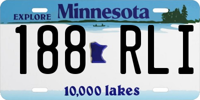 MN license plate 188RLI
