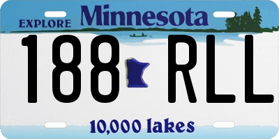 MN license plate 188RLL
