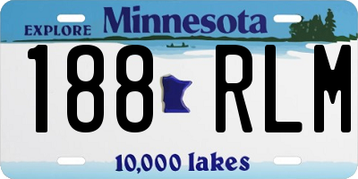 MN license plate 188RLM