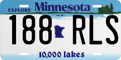 MN license plate 188RLS