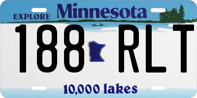 MN license plate 188RLT