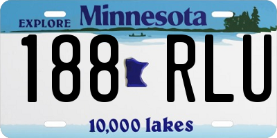 MN license plate 188RLU