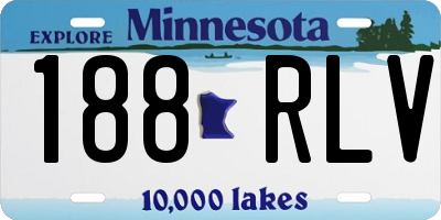 MN license plate 188RLV
