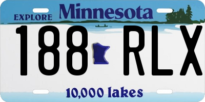 MN license plate 188RLX