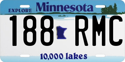 MN license plate 188RMC
