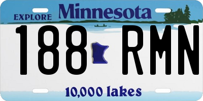 MN license plate 188RMN