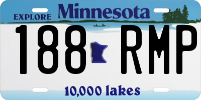 MN license plate 188RMP