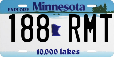 MN license plate 188RMT