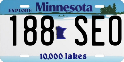 MN license plate 188SEO