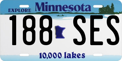 MN license plate 188SES