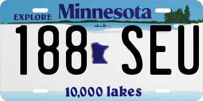 MN license plate 188SEU