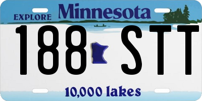 MN license plate 188STT